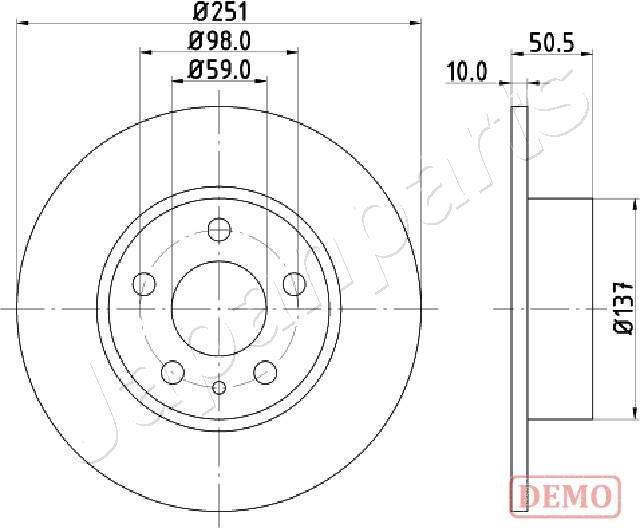 Japanparts DP-0202C - Discofreno autozon.pro