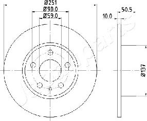 Japanparts DP-0202 - Discofreno autozon.pro