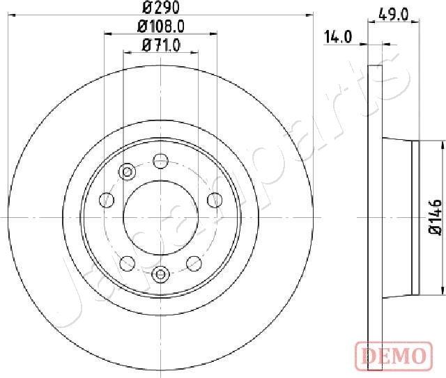 Japanparts DP-0612C - Discofreno autozon.pro