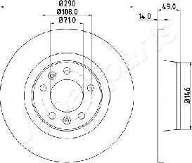 Japanparts DP-0612 - Discofreno autozon.pro