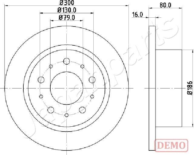 Japanparts DP-0217C - Discofreno autozon.pro