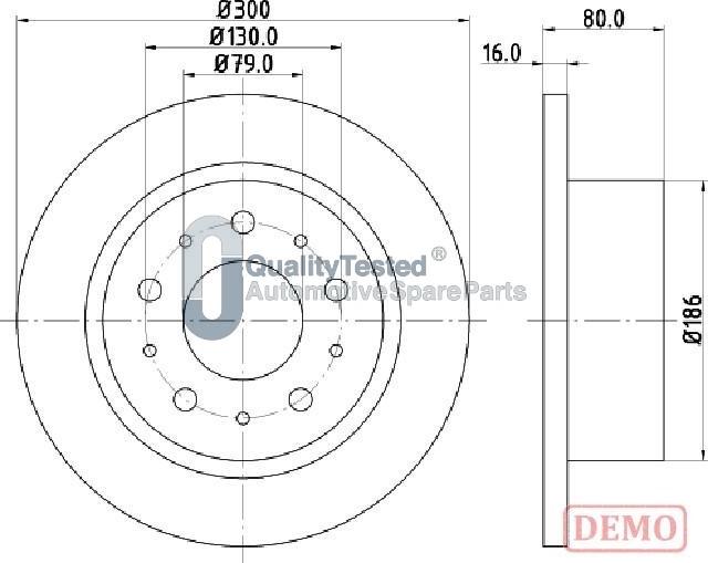 Japanparts DP0217JM - Discofreno autozon.pro