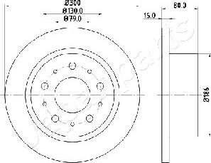 Japanparts DP-0217 - Discofreno autozon.pro