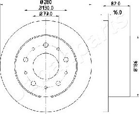 Japanparts DP-0611 - Discofreno autozon.pro