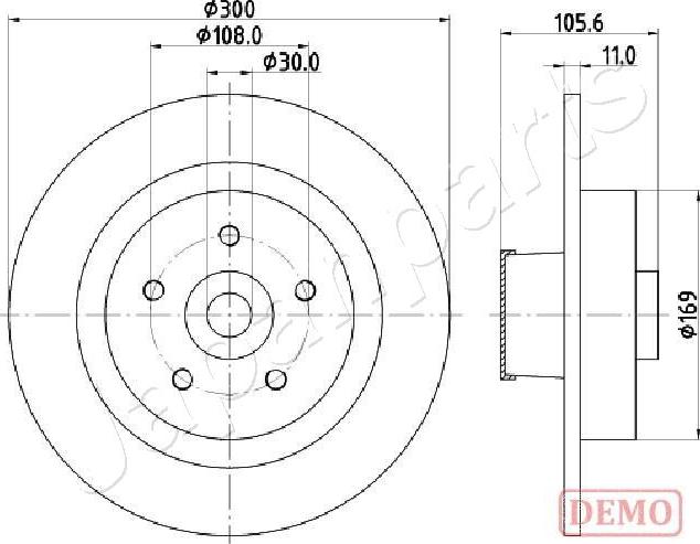 Japanparts DP-0700C - Discofreno autozon.pro