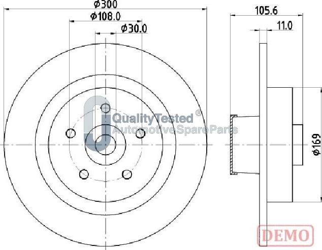 Japanparts DP0700JM - Discofreno autozon.pro