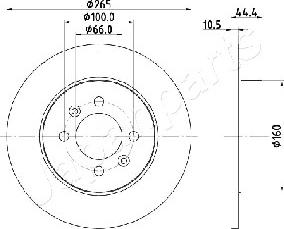 Japanparts DP-0708 - Discofreno autozon.pro