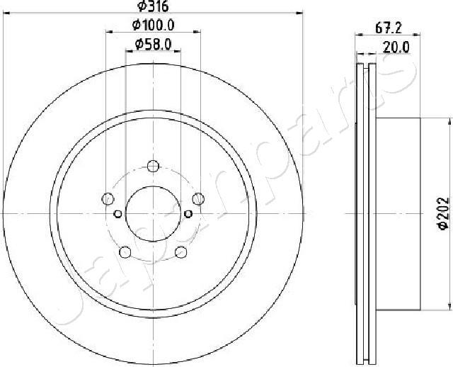 Japanparts DP-714C - Discofreno autozon.pro