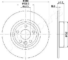 Japanparts DP-L10 - Discofreno autozon.pro