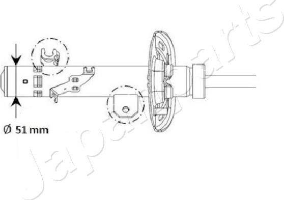 Japanparts MM-01130 - Ammortizzatore autozon.pro