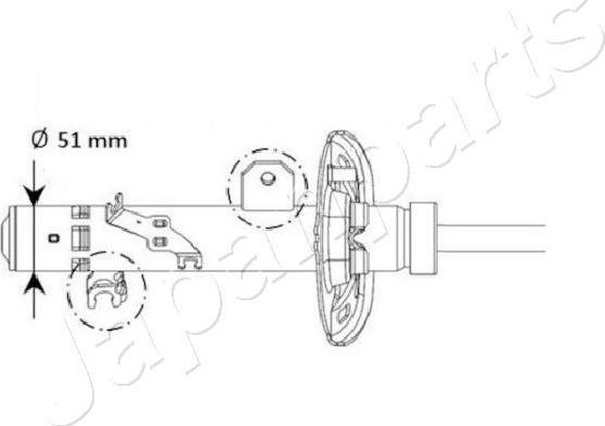 Japanparts MM-01131 - Ammortizzatore autozon.pro