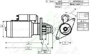 Japanparts MTC952 - Motorino d'avviamento autozon.pro