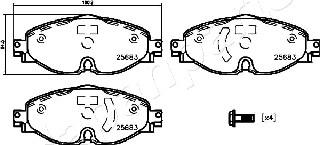 Japanparts PA-0942AF - Kit pastiglie freno, Freno a disco autozon.pro