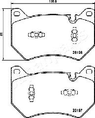 Japanparts PA-0963AF - Kit pastiglie freno, Freno a disco autozon.pro