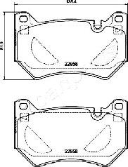 Japanparts PA-0962AF - Kit pastiglie freno, Freno a disco autozon.pro