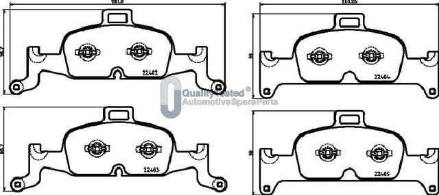 Japanparts PA0918JM - Kit pastiglie freno, Freno a disco autozon.pro