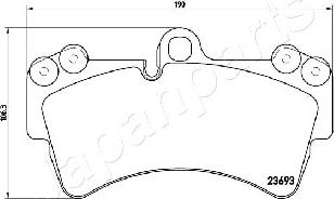 Japanparts PA-0931AF - Kit pastiglie freno, Freno a disco autozon.pro