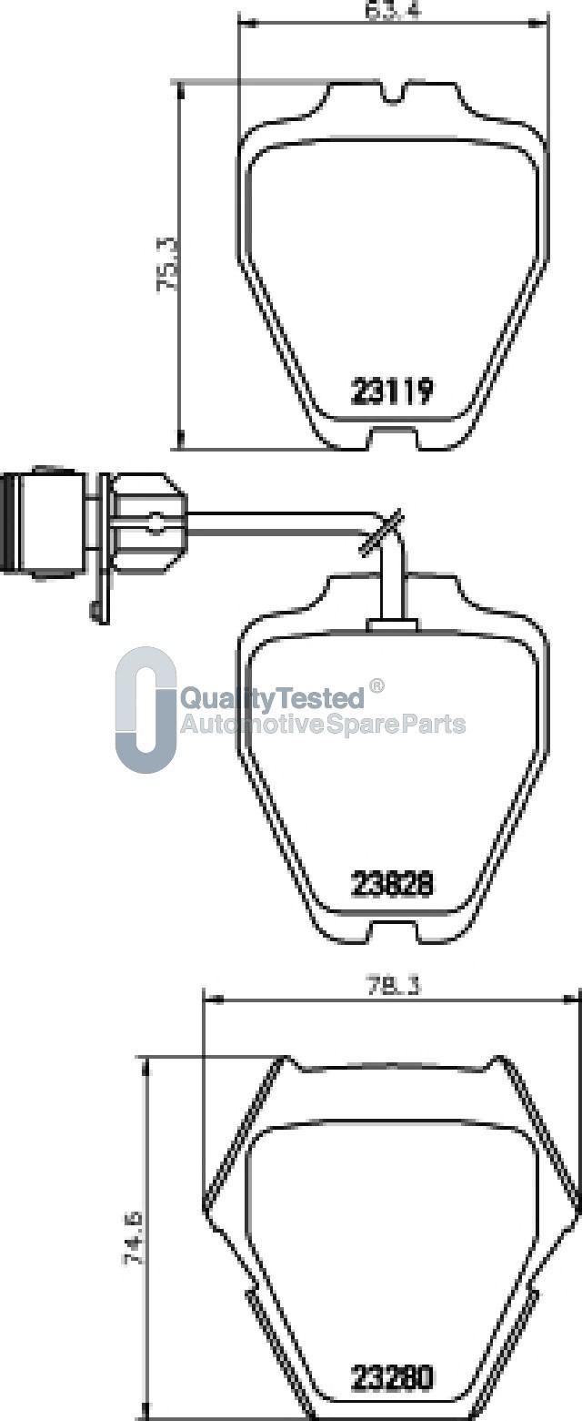 Japanparts PA0928JM - Kit pastiglie freno, Freno a disco autozon.pro