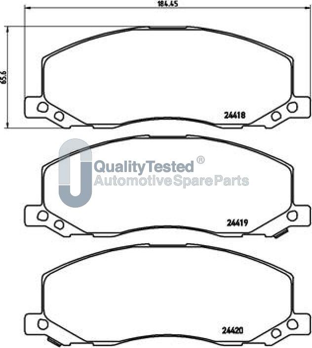 Japanparts PA0405JM - Kit pastiglie freno, Freno a disco autozon.pro