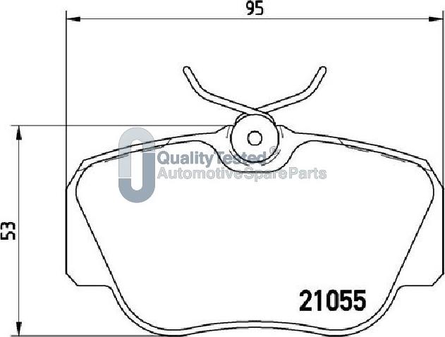 Japanparts PA0413JM - Kit pastiglie freno, Freno a disco autozon.pro