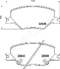 Japanparts PA-0417AF - Kit pastiglie freno, Freno a disco autozon.pro