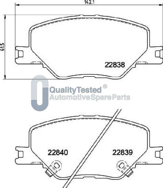 Japanparts PA0417JM - Kit pastiglie freno, Freno a disco autozon.pro