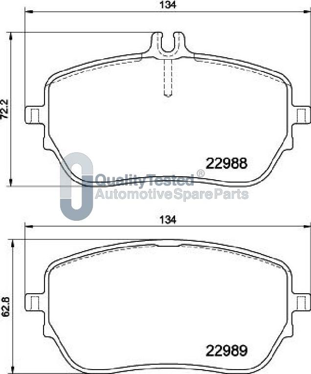 Japanparts PA0549JM - Kit pastiglie freno, Freno a disco autozon.pro