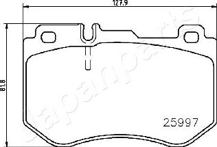 Japanparts PA-0515AF - Kit pastiglie freno, Freno a disco autozon.pro