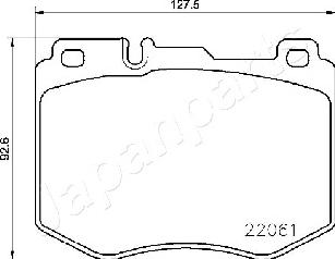 Japanparts PA-0516AF - Kit pastiglie freno, Freno a disco autozon.pro