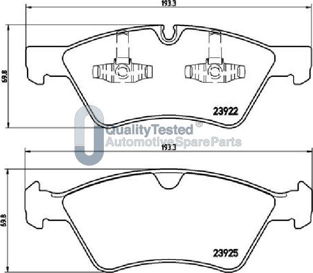 Japanparts PA0528JM - Kit pastiglie freno, Freno a disco autozon.pro