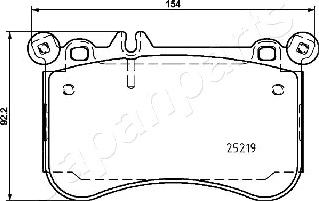 Japanparts PA-0523AF - Kit pastiglie freno, Freno a disco autozon.pro