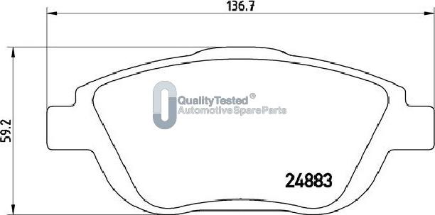 Japanparts PA0608JM - Kit pastiglie freno, Freno a disco autozon.pro