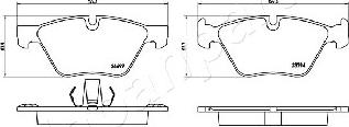 Japanparts PA-0124AF - Kit pastiglie freno, Freno a disco autozon.pro