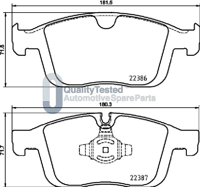 Japanparts PA0335JM - Kit pastiglie freno, Freno a disco autozon.pro