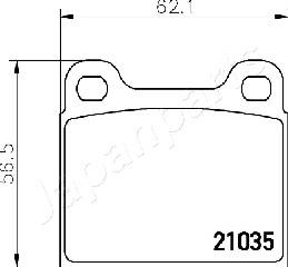 Japanparts PA-0330AF - Kit pastiglie freno, Freno a disco autozon.pro