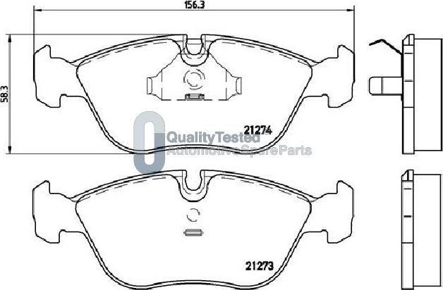 Japanparts PA0327JM - Kit pastiglie freno, Freno a disco autozon.pro