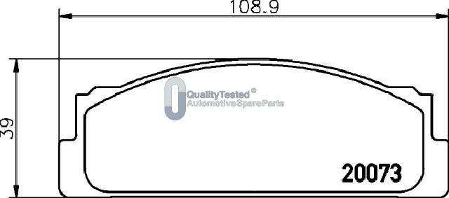 Japanparts PA0249JM - Kit pastiglie freno, Freno a disco autozon.pro