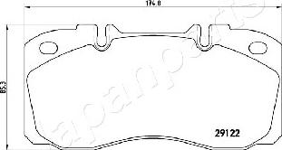 Japanparts PA-0235AF - Kit pastiglie freno, Freno a disco autozon.pro