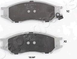 Japanparts PA-150AF - Kit pastiglie freno, Freno a disco autozon.pro