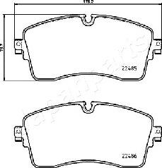 Japanparts PA-L14AF - Kit pastiglie freno, Freno a disco autozon.pro