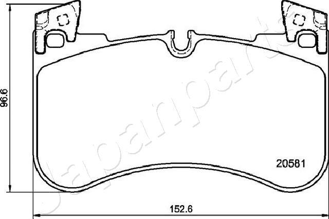 Japanparts PA-L15AF - Kit pastiglie freno, Freno a disco autozon.pro