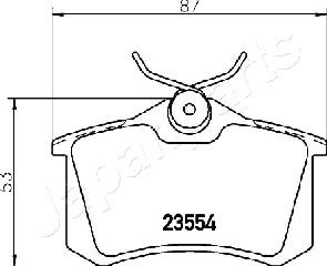 Japanparts PP-0903AF - Kit pastiglie freno, Freno a disco autozon.pro