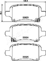 Japanparts PP-0406AF - Kit pastiglie freno, Freno a disco autozon.pro