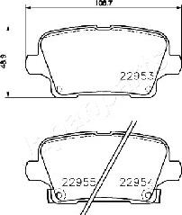 Japanparts PP-0407AF - Kit pastiglie freno, Freno a disco autozon.pro