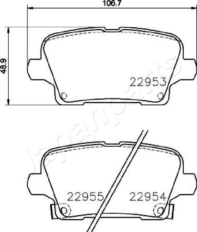 Japanparts PP-0407AF - Kit pastiglie freno, Freno a disco autozon.pro