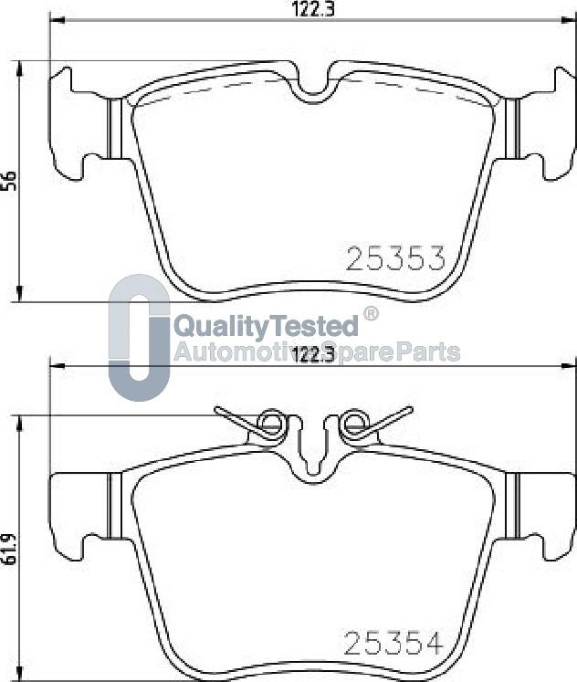 Japanparts PP0507JM - Kit pastiglie freno, Freno a disco autozon.pro