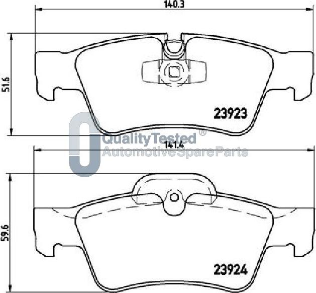 Japanparts PP0515JM - Kit pastiglie freno, Freno a disco autozon.pro