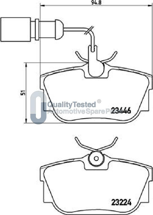 Japanparts PP0301JM - Kit pastiglie freno, Freno a disco autozon.pro