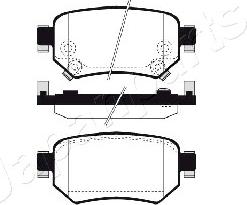 Japanparts PP-319AF - Kit pastiglie freno, Freno a disco autozon.pro