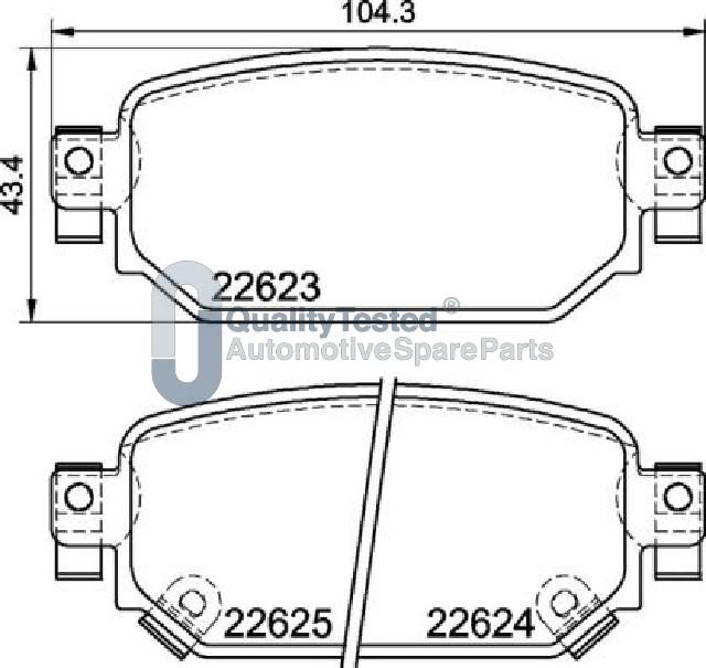 Japanparts PP321JM - Kit pastiglie freno, Freno a disco autozon.pro